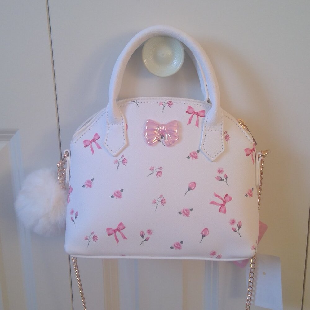 Kids Cutie Floral Bow and Roses Bag - NWT